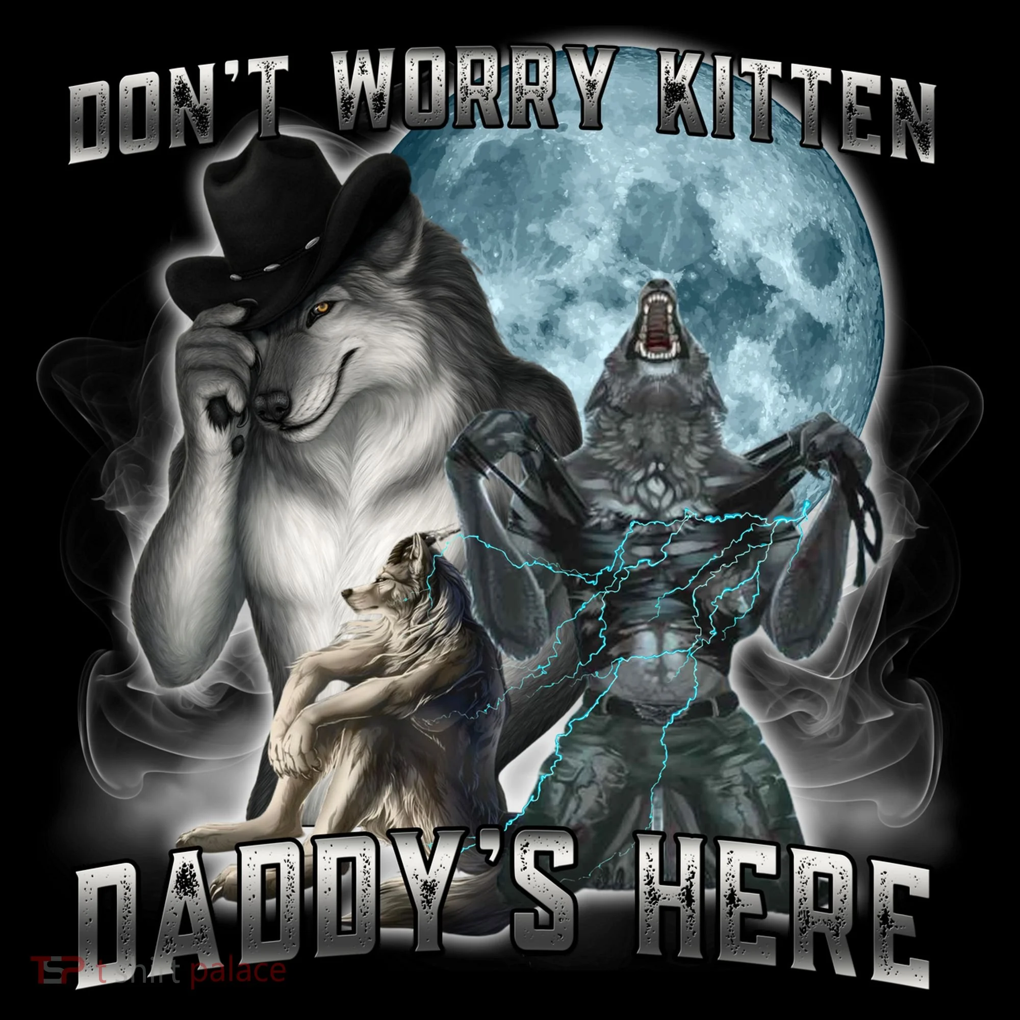 Don't Worry Kitten Daddy's Here Alpha Wolf Coffee Mug