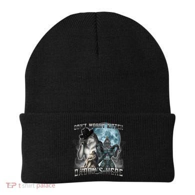 Don't Worry Kitten Daddy's Here Alpha Wolf Beanie
