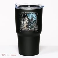 Don't Worry Kitten Daddy's Here Alpha Wolf Tumbler thumb 0