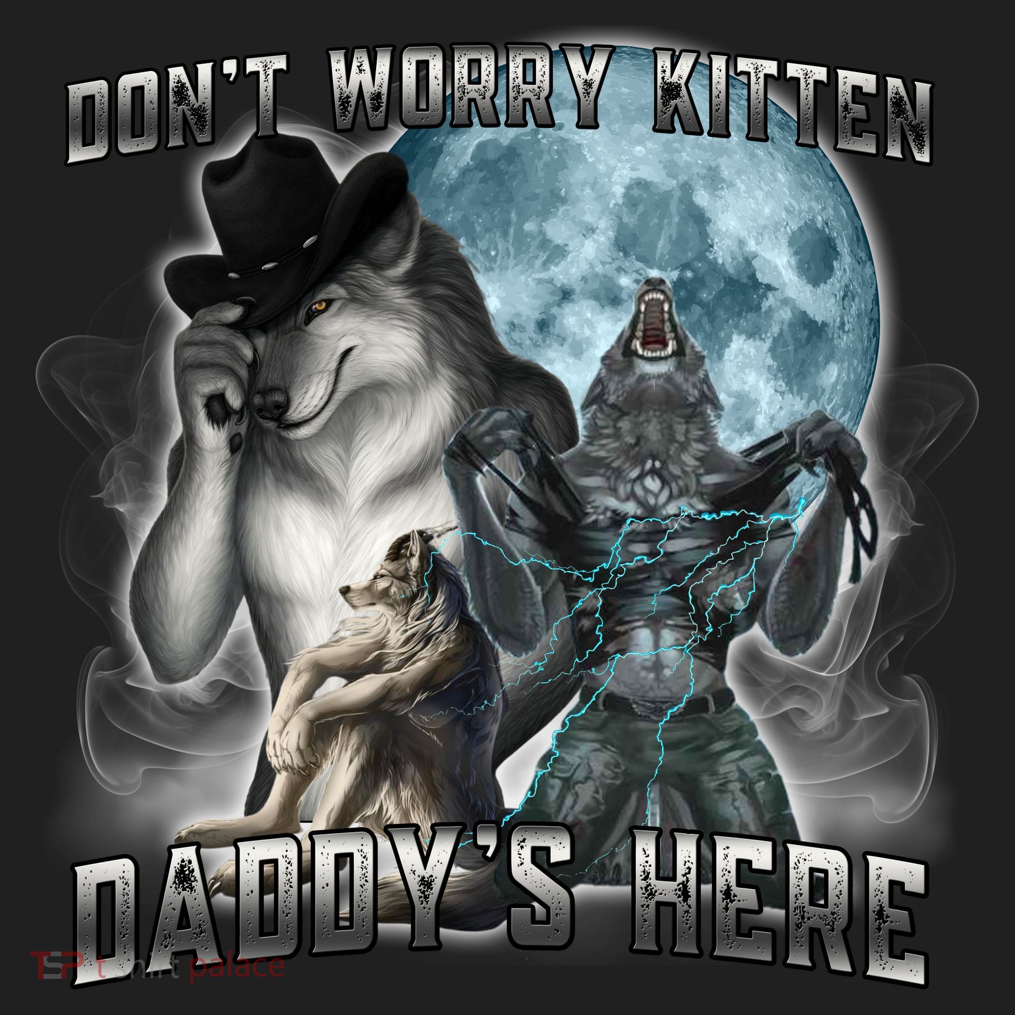 Don't Worry Kitten Daddy's Here Alpha Wolf Tumbler