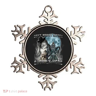 Don't Worry Kitten Daddy's Here Alpha Wolf Ornament