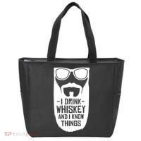 I Drink Whiskey And I Know Things Tote Bag thumb 0