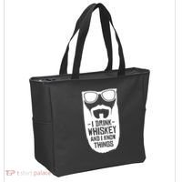 I Drink Whiskey And I Know Things Tote Bag thumb 2