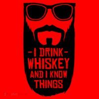 I Drink Whiskey And I Know Things Santa Hat thumb 1