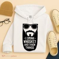 I Drink Whiskey And I Know Things Hoodie thumb 4