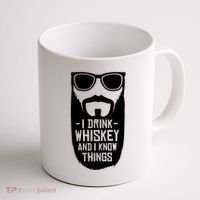 I Drink Whiskey And I Know Things Coffee Mug thumb 1