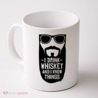 I Drink Whiskey And I Know Things Coffee Mug thumb 0