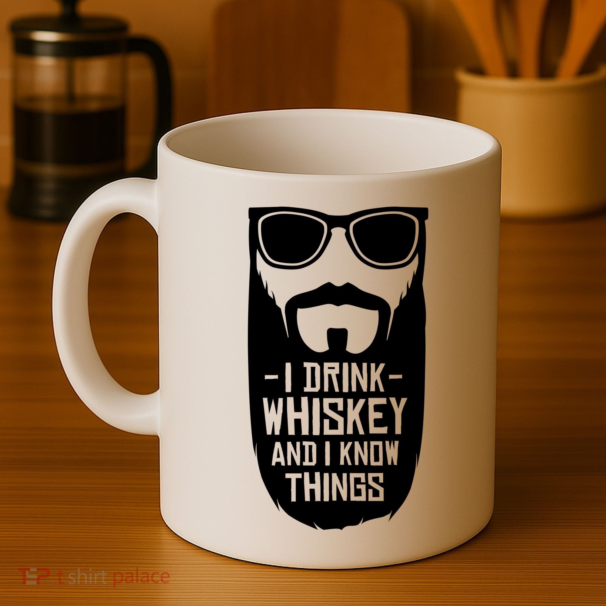 I Drink Whiskey And I Know Things Coffee Mug