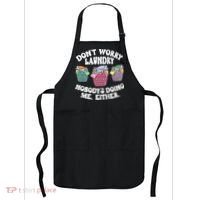 Don't Worry Laundry Nobody's Doing Me Either Funny Premium Apron thumb 0