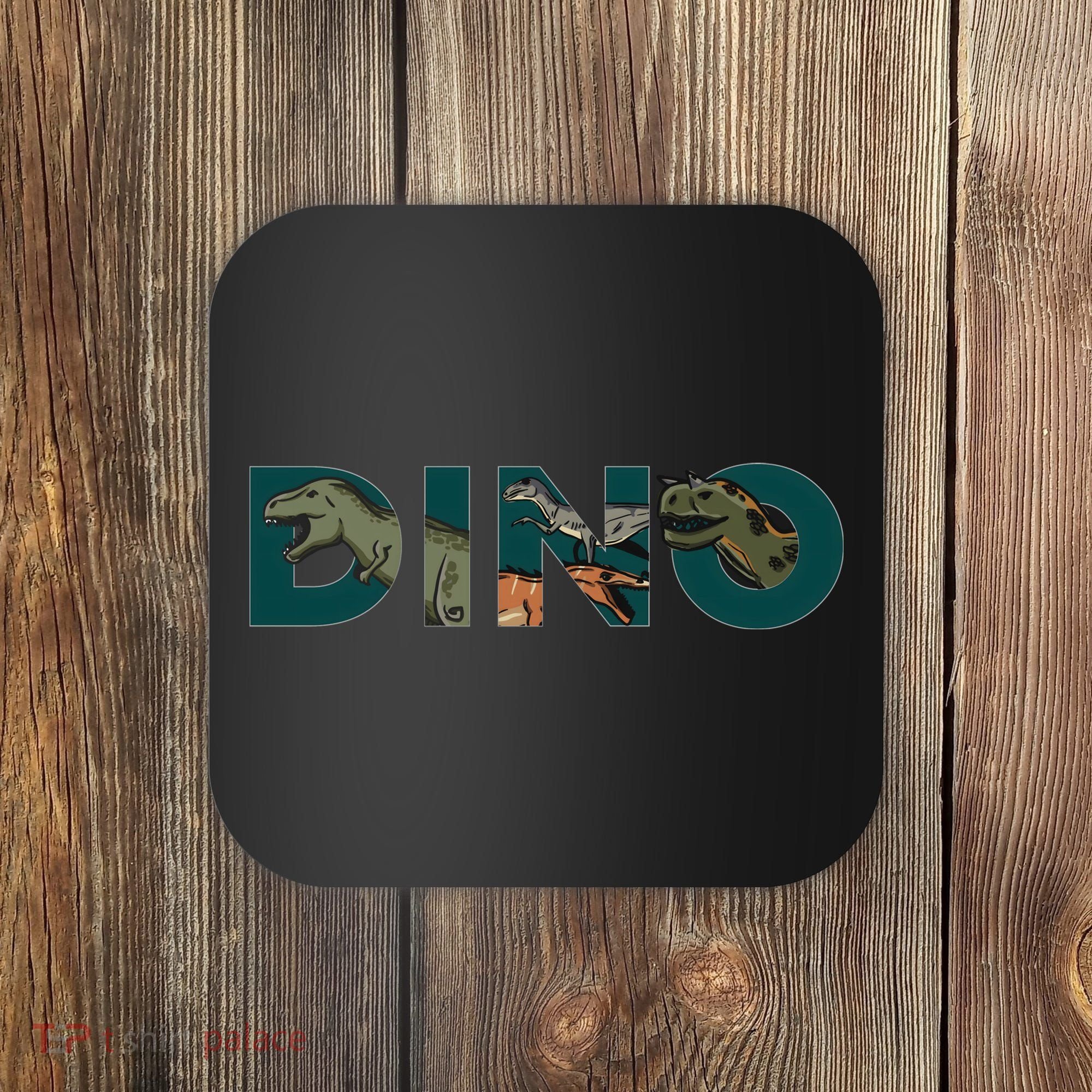 Dino Word Logo Coaster