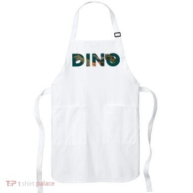 Dino Word Logo Apron