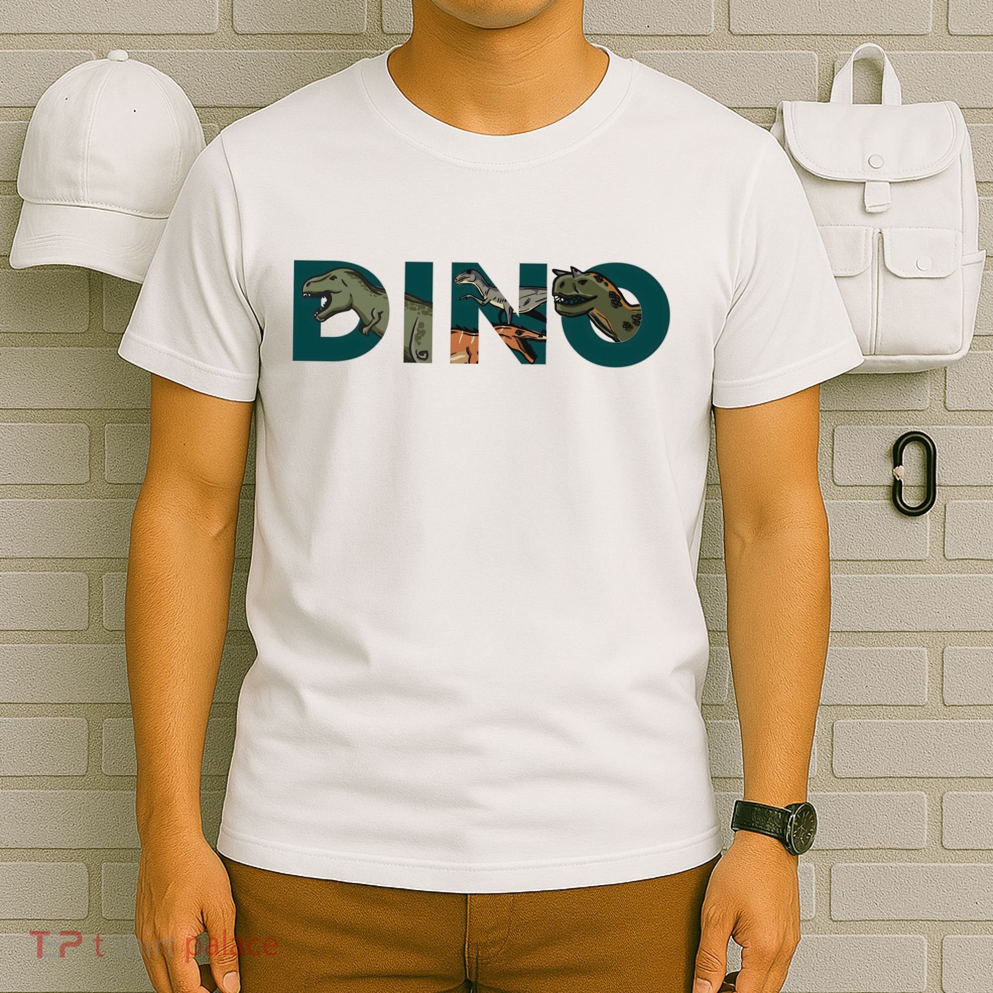 Dino Word Logo T-Shirt