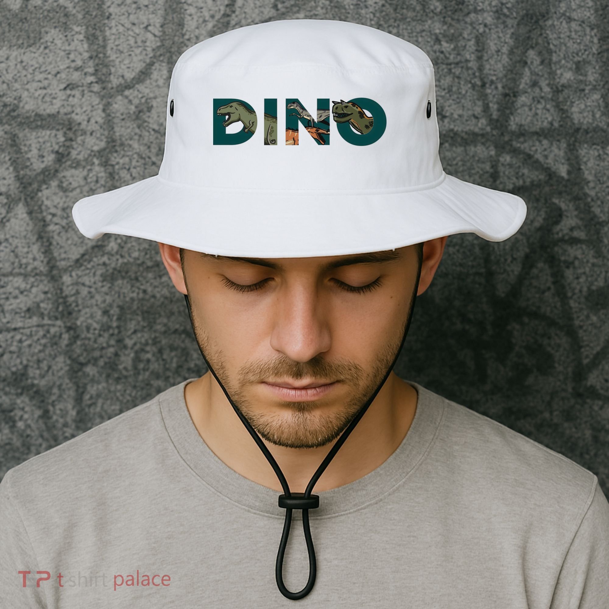 Dino Word Logo Bucket Hat