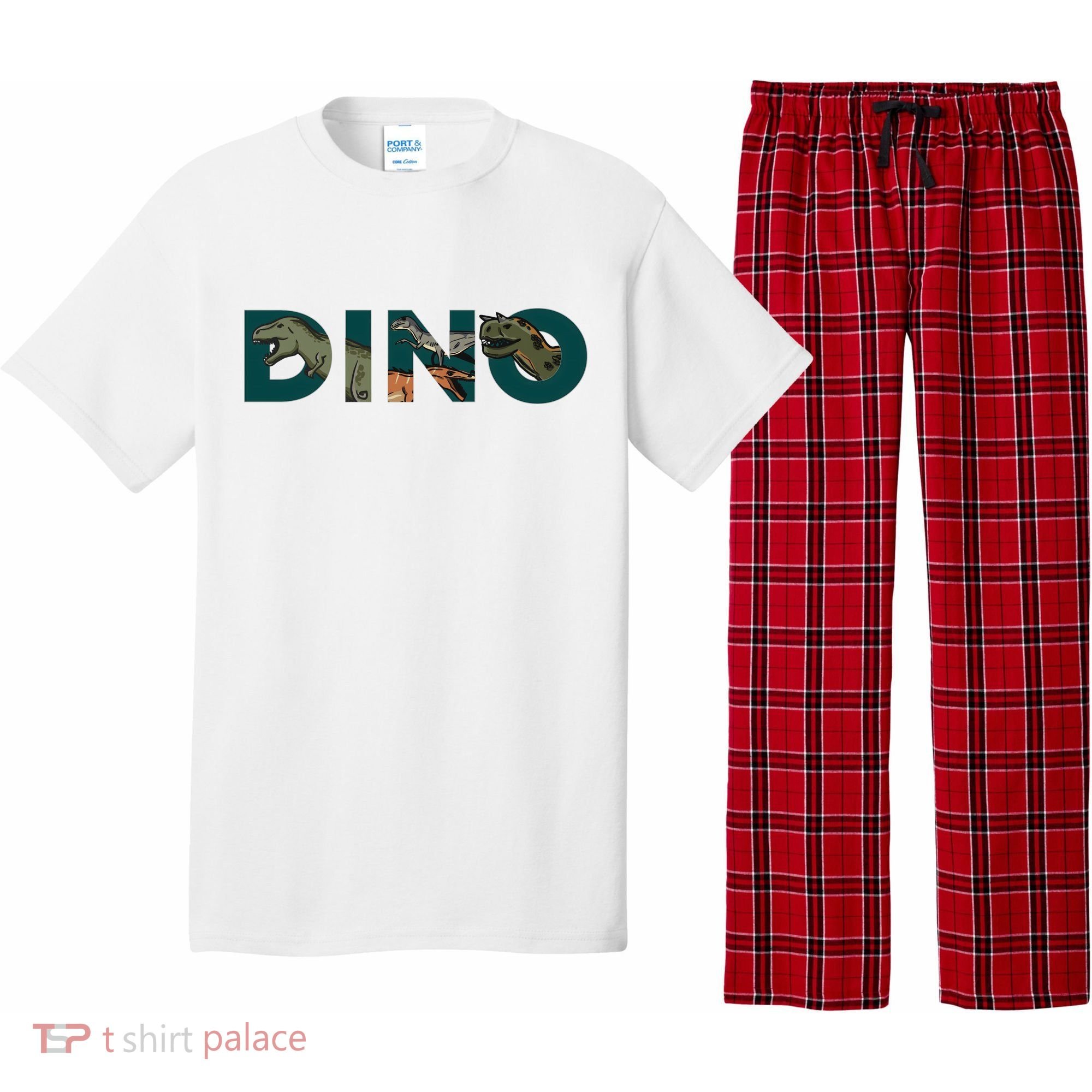 Dino Word Logo Pajama Set