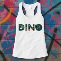 Dino Word Logo Women's Tank Top thumb 3