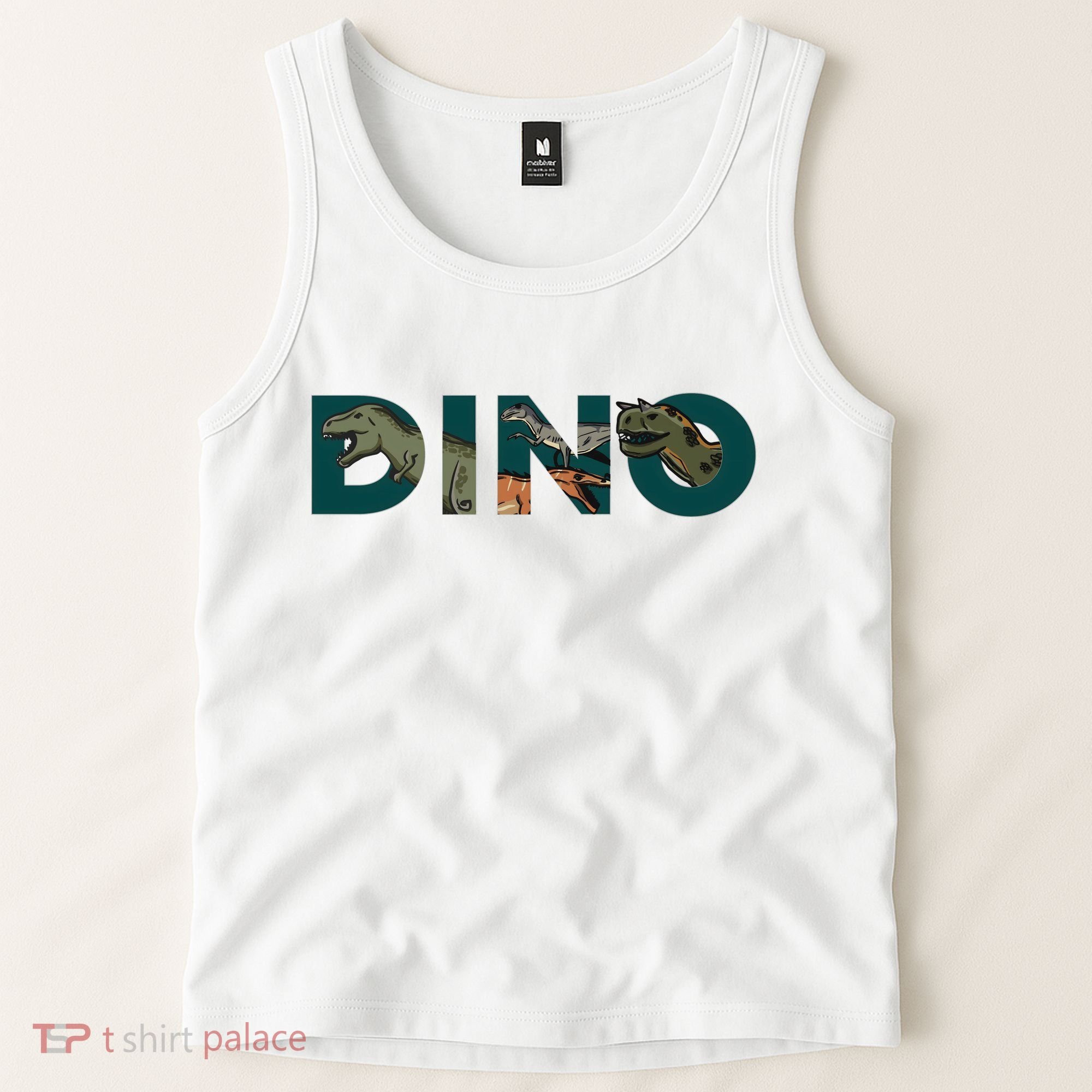 Dino Word Logo Tank Top