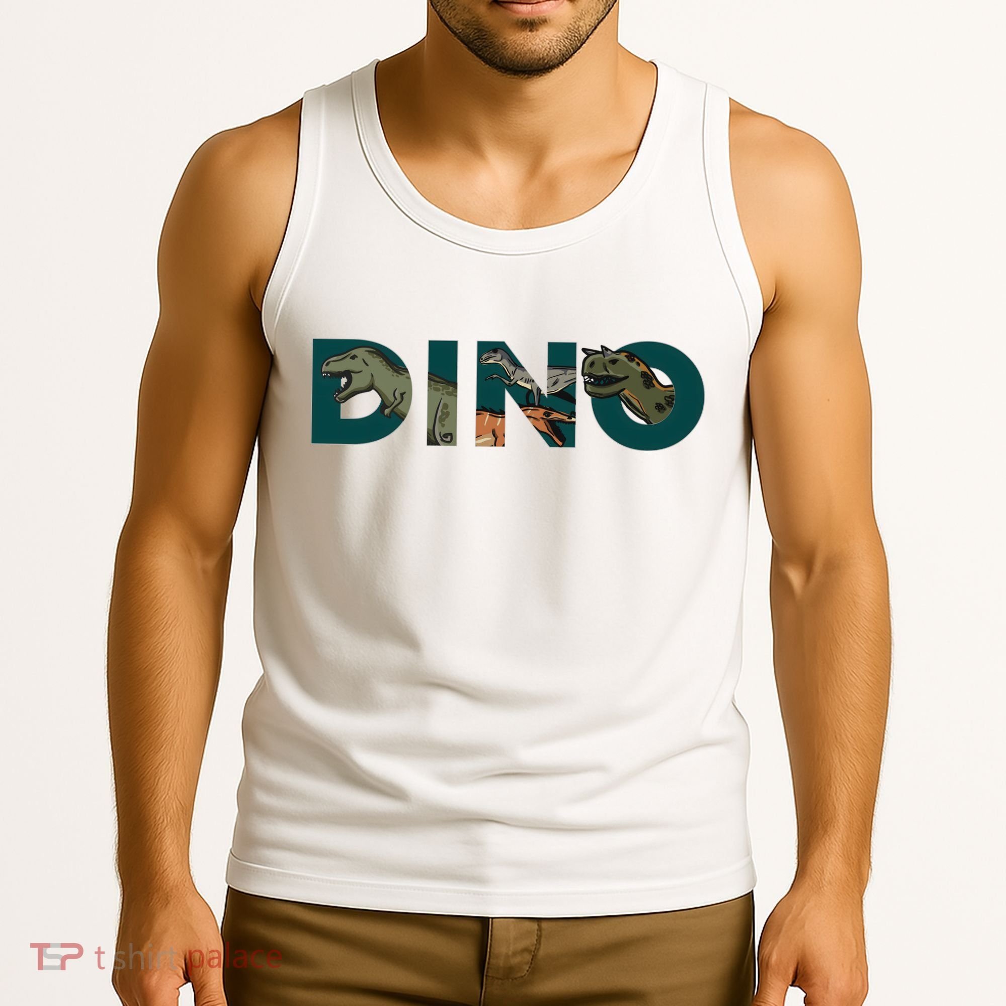 Dino Word Logo Tank Top