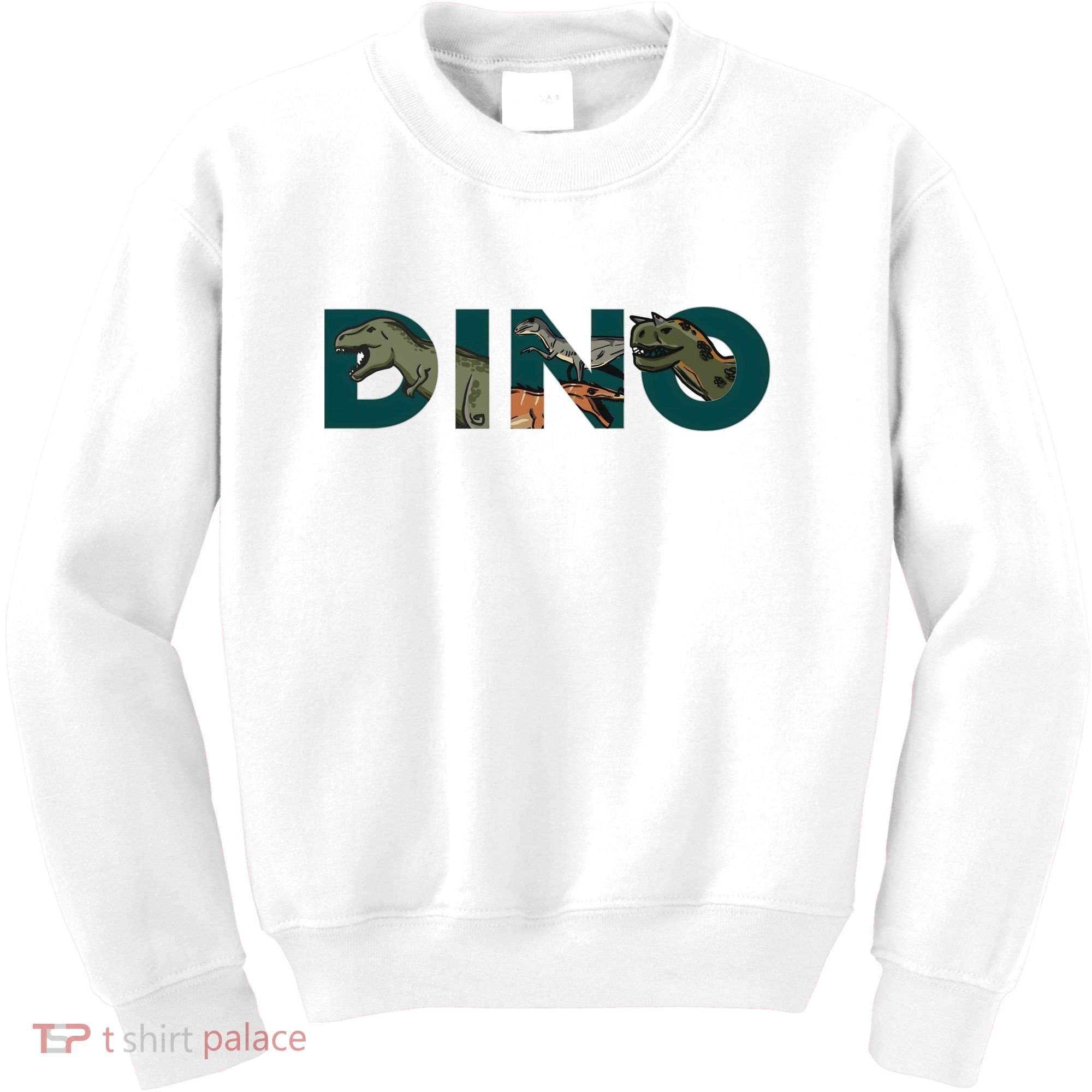 Dino Word Logo Kids Sweatshirt