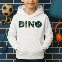 Dino Word Logo Kids Hoodie thumb 2