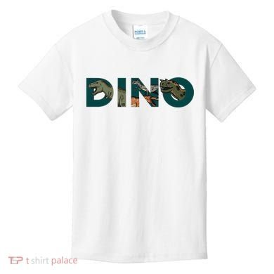Dino Word Logo Kids T-Shirt
