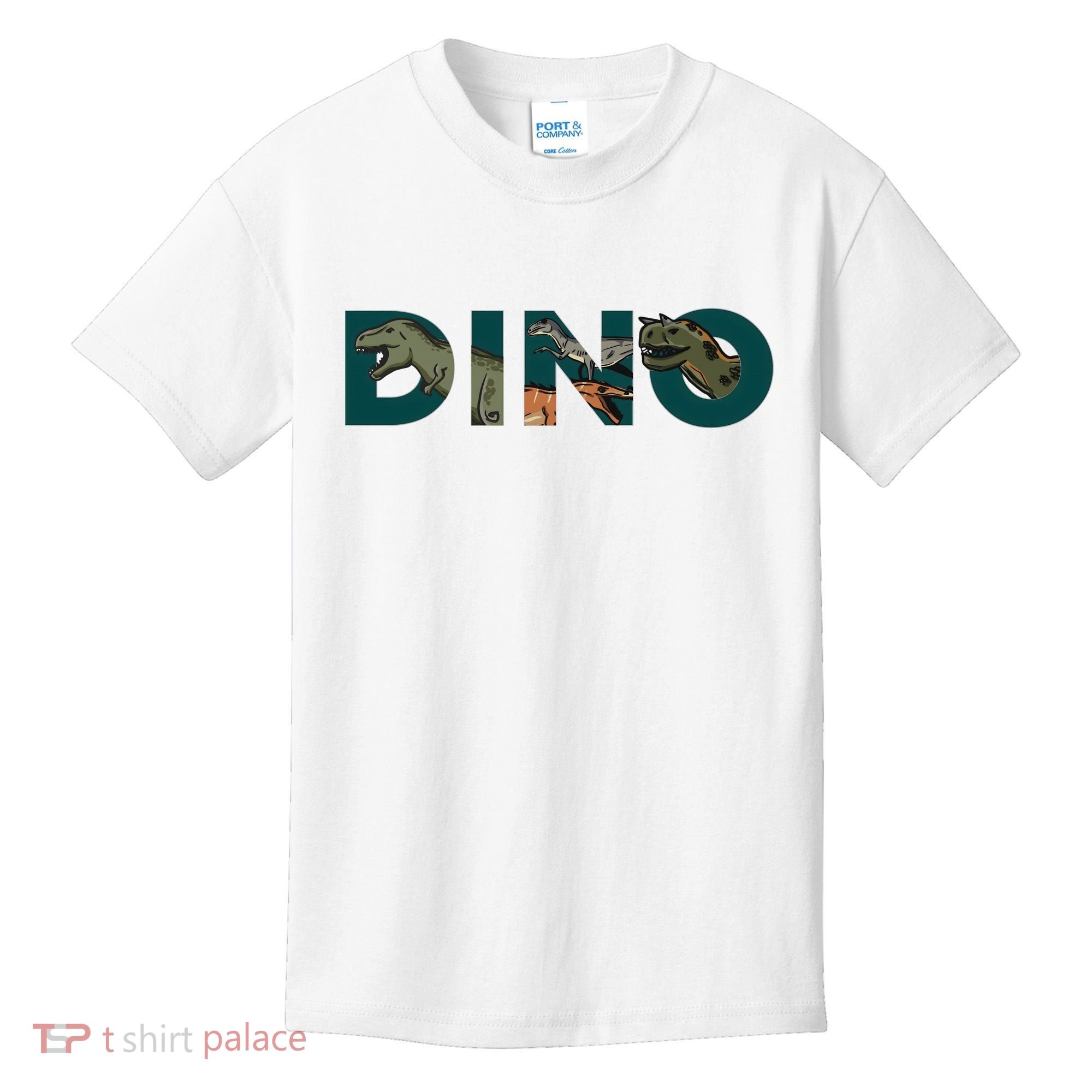 Dino Word Logo Kids T-Shirt