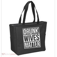 Drunk Wives Matter Funny Drinking Gift Tote Bag thumb 2
