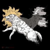 Double Wolf Moon Sun Doggie Tank thumb 4