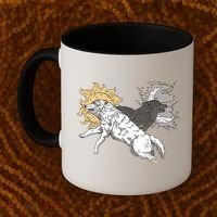 Double Wolf Moon Sun Coffee Mug thumb 2