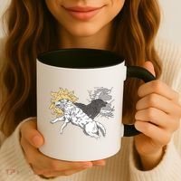 Double Wolf Moon Sun Coffee Mug thumb 3