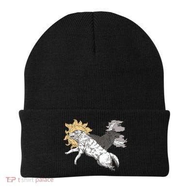 Double Wolf Moon Sun Beanie