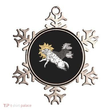 Double Wolf Moon Sun Ornament