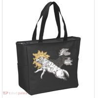 Double Wolf Moon Sun Tote Bag thumb 2