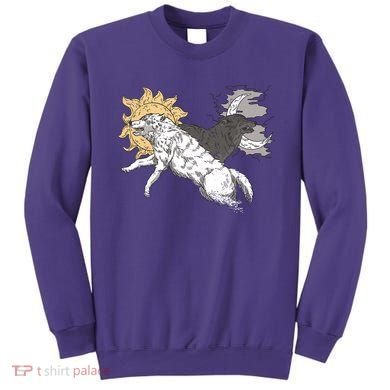 Double Wolf Moon Sun Sweatshirt