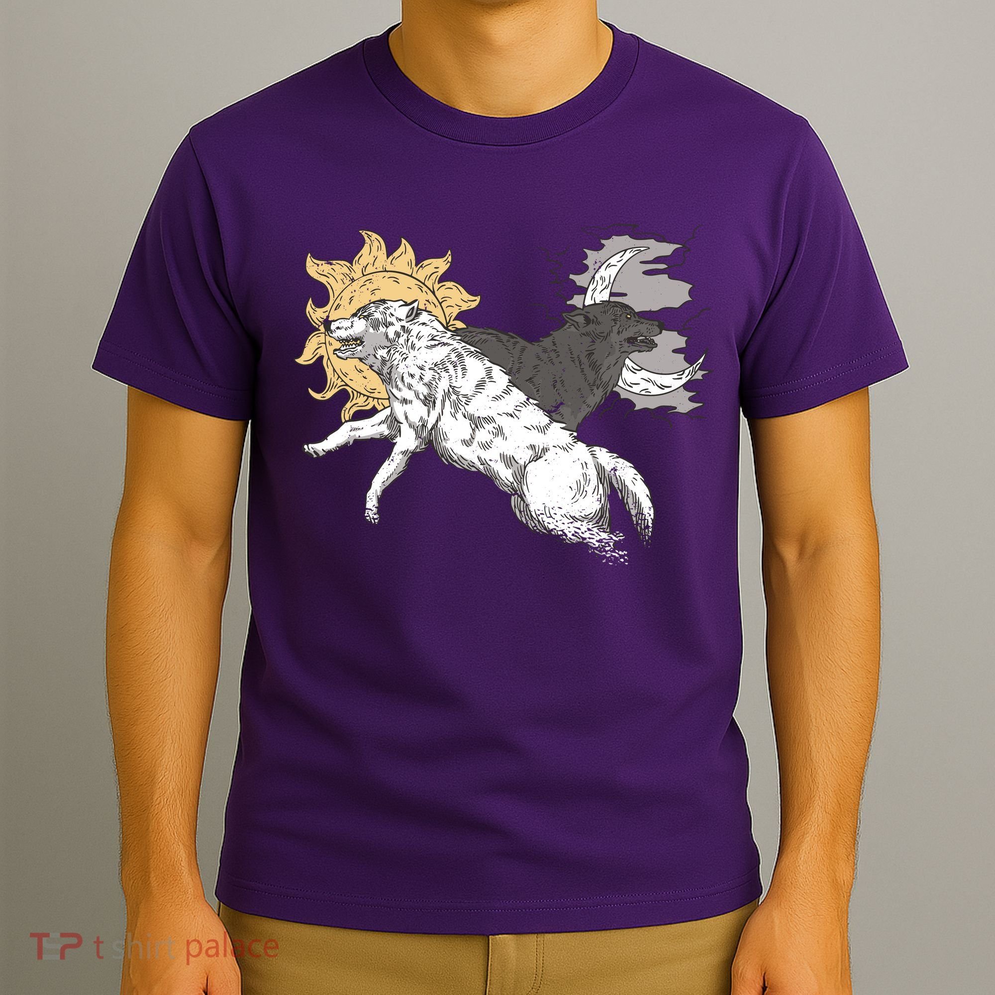 Double Wolf Moon Sun T-Shirt