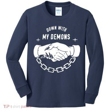 Down With My Demons Kids Long Sleeve Shirt