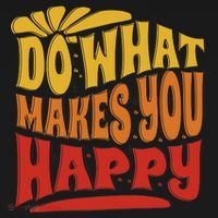 Do What Makes You Happy Positive Quote Coaster thumb 2