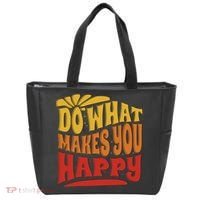 Do What Makes You Happy Positive Quote Tote Bag thumb 0