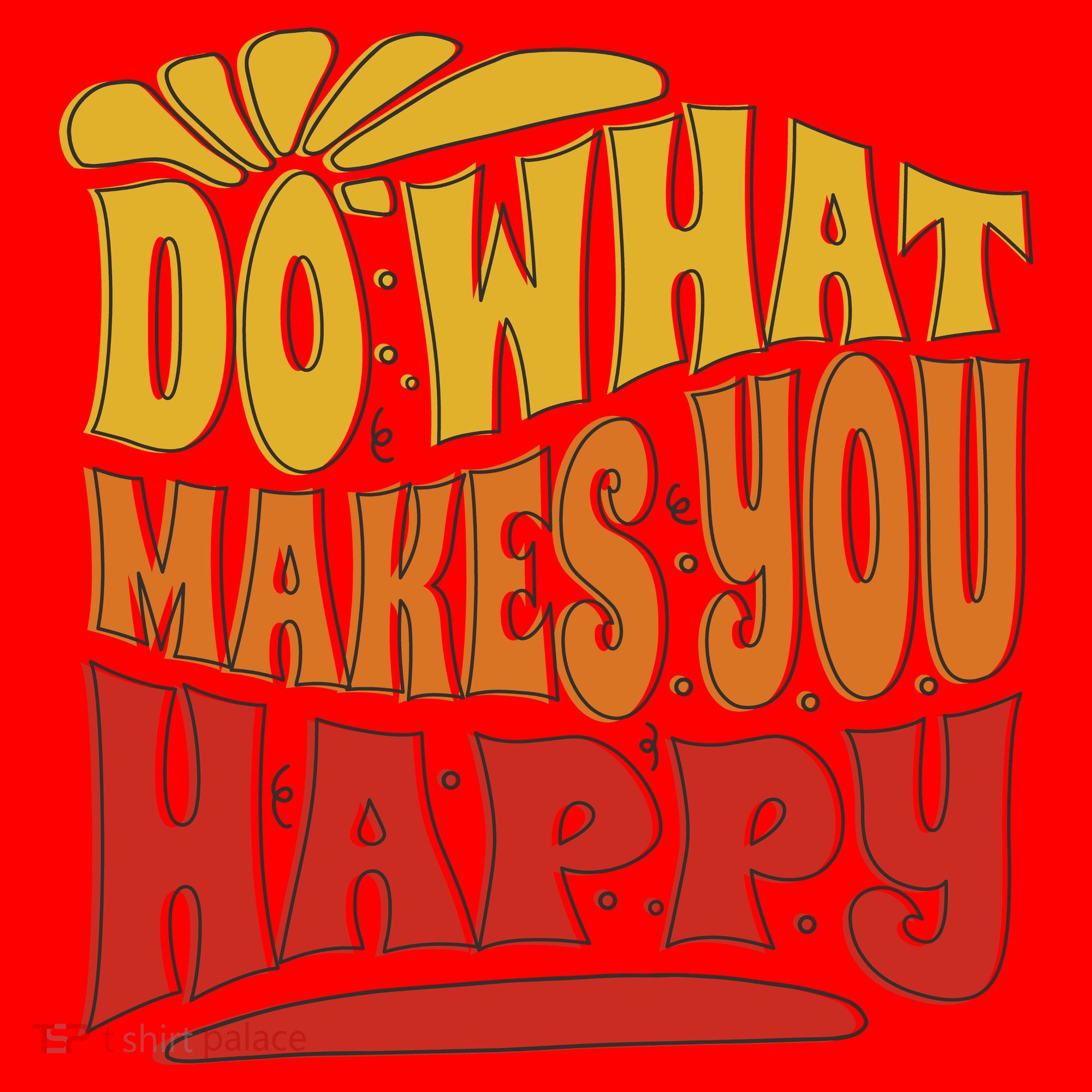 Do What Makes You Happy Positive Quote Santa Hat