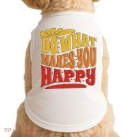 Do What Makes You Happy Positive Quote Doggie Tank thumb 0