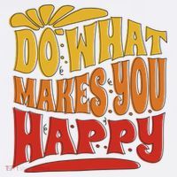 Do What Makes You Happy Positive Quote Mousepad thumb 1