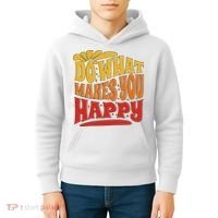Do What Makes You Happy Positive Quote Kids Hoodie thumb 4