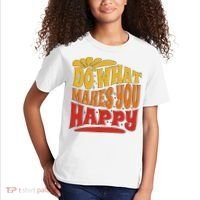 Do What Makes You Happy Positive Quote Kids T-Shirt thumb 2