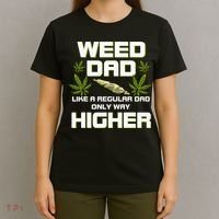 Dad Weed Marijuana Funny 420 Cannabis Gift Fathers Day T-Shirt thumb 4