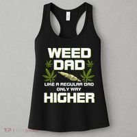 Dad Weed Marijuana Funny 420 Cannabis Gift Fathers Day Women's Tank Top thumb 3