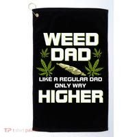 Dad Weed Marijuana Funny 420 Cannabis Gift Fathers Day Golf Towel thumb 0