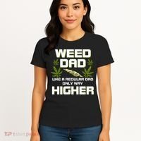 Dad Weed Marijuana Funny 420 Cannabis Gift Fathers Day Women's T-Shirt thumb 4