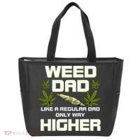 Dad Weed Marijuana Funny 420 Cannabis Gift Fathers Day Tote Bag thumb 0