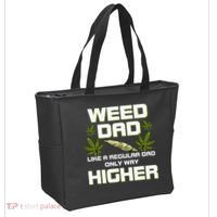 Dad Weed Marijuana Funny 420 Cannabis Gift Fathers Day Tote Bag thumb 2