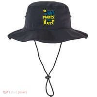 Do What Makes You Happy Postive Quote Bucket Hat thumb 0