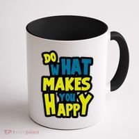 Do What Makes You Happy Postive Quote Coffee Mug thumb 1